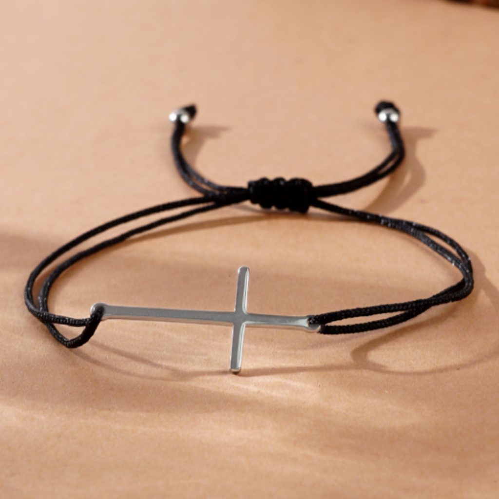 Cross Pendant - Minimalist Cord