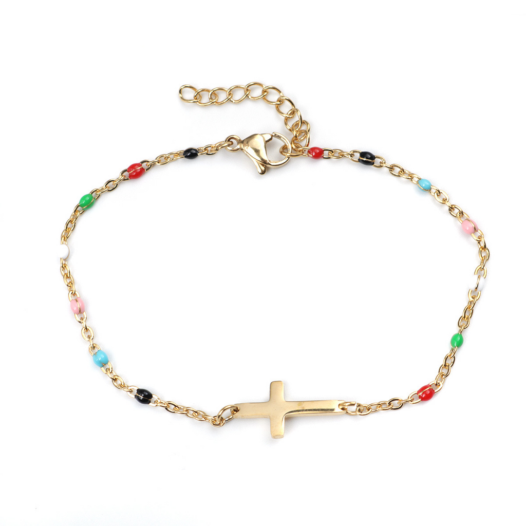 Cross Bracelet – Stainless Steel