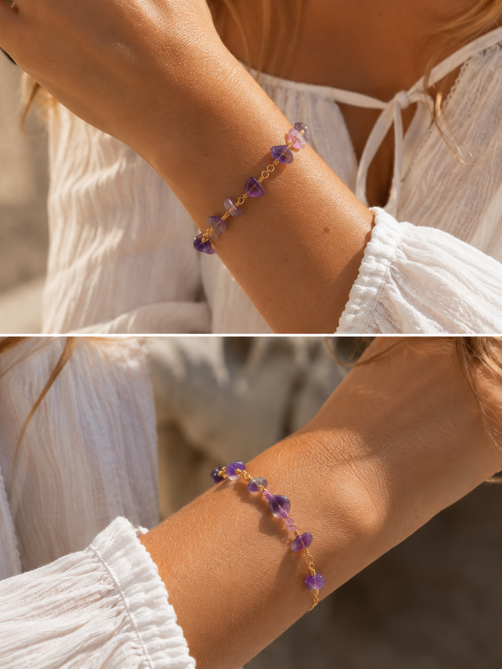 Amethyst Crystal Bracelet