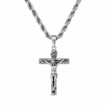 Crucifix Choker Necklace - Gold & Silver