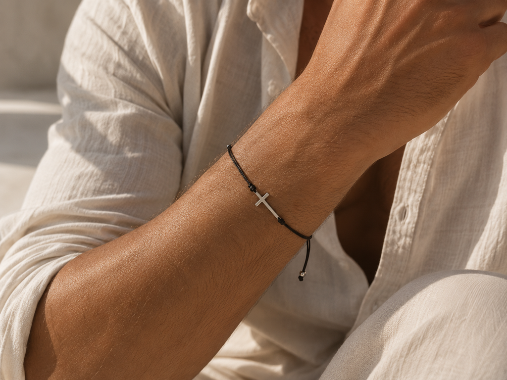 Cross Pendant - Minimalist Cord