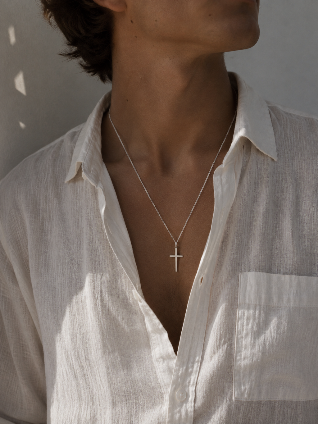 Cross Pendant Necklace – Gold & Silver