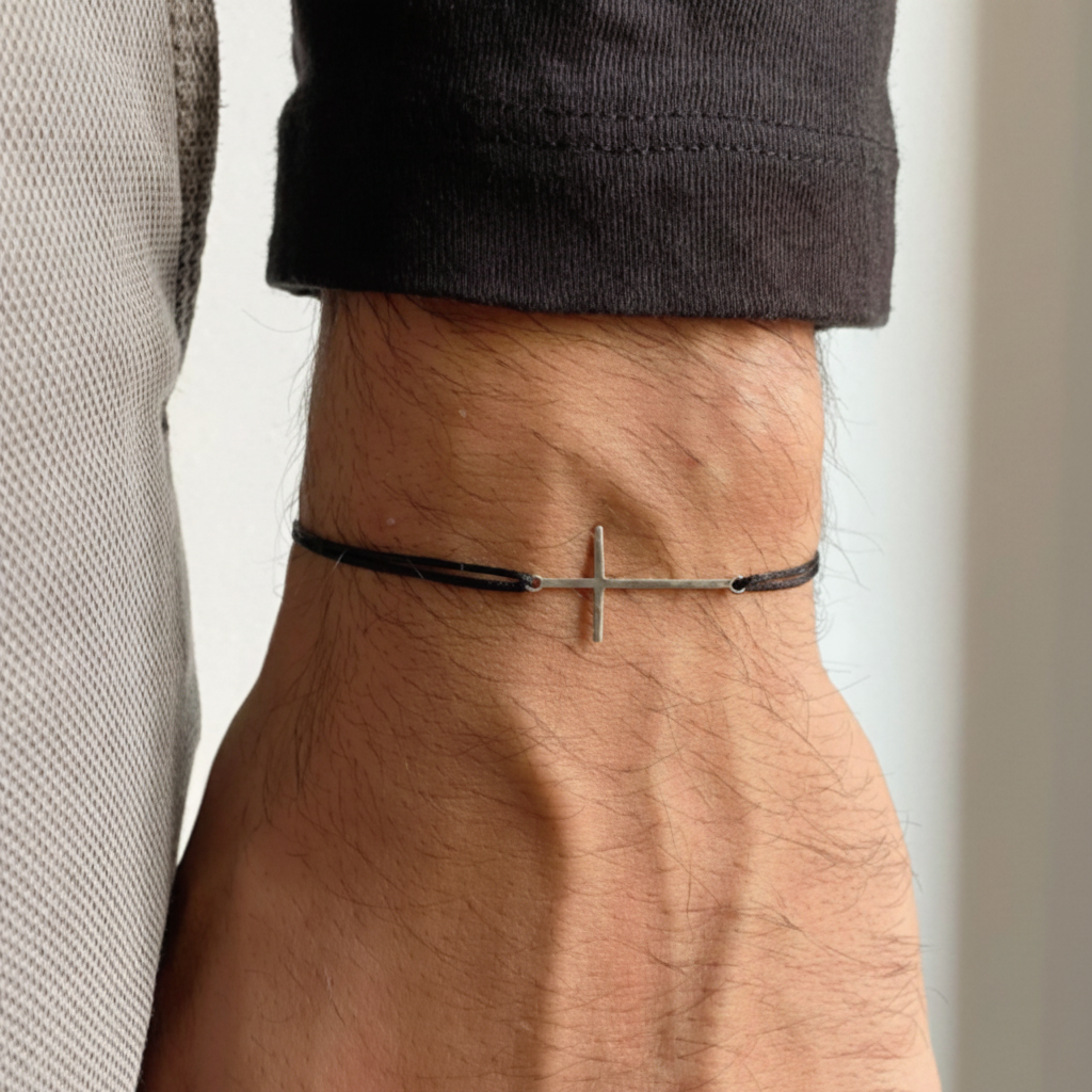 Cross Pendant - Minimalist Cord