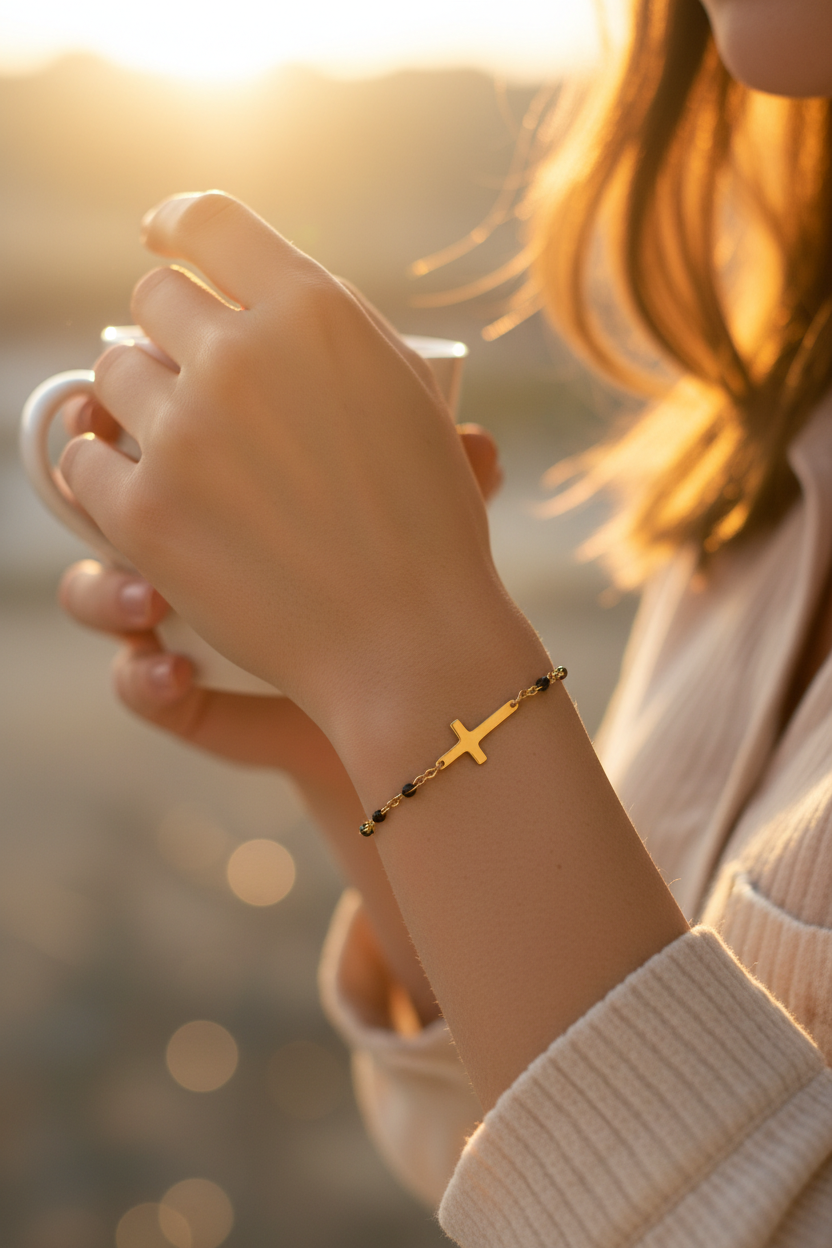 Cross Bracelet – Stainless Steel