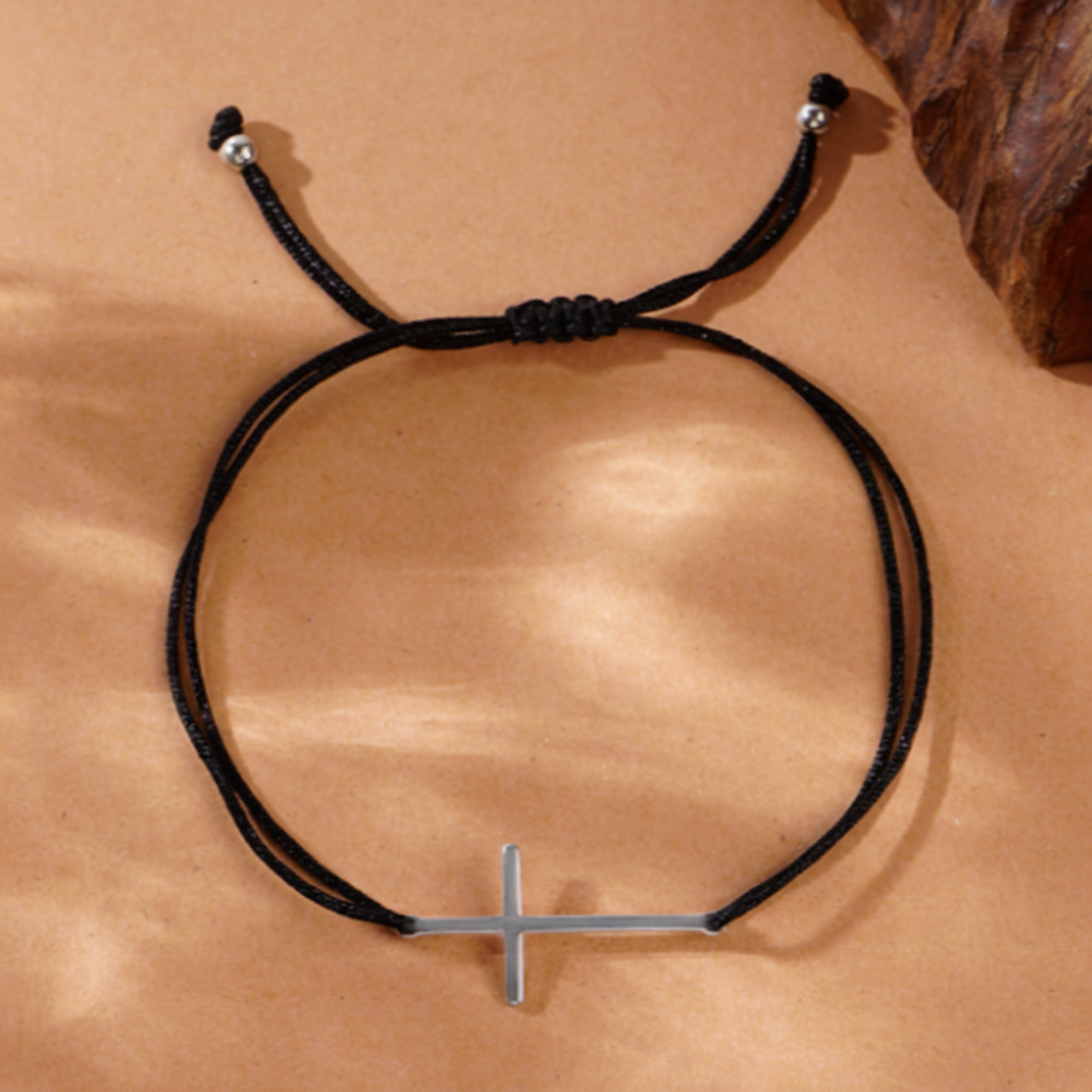 Cross Pendant - Minimalist Cord